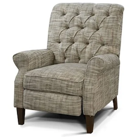 Push Back Chair with Tufted Back